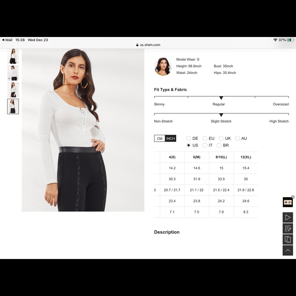 SHEIN Ribbed Zipper Top - Picture 5 of 10